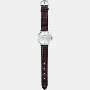 Enticer Men Quartz White Dial Analog Leather Watch A1618