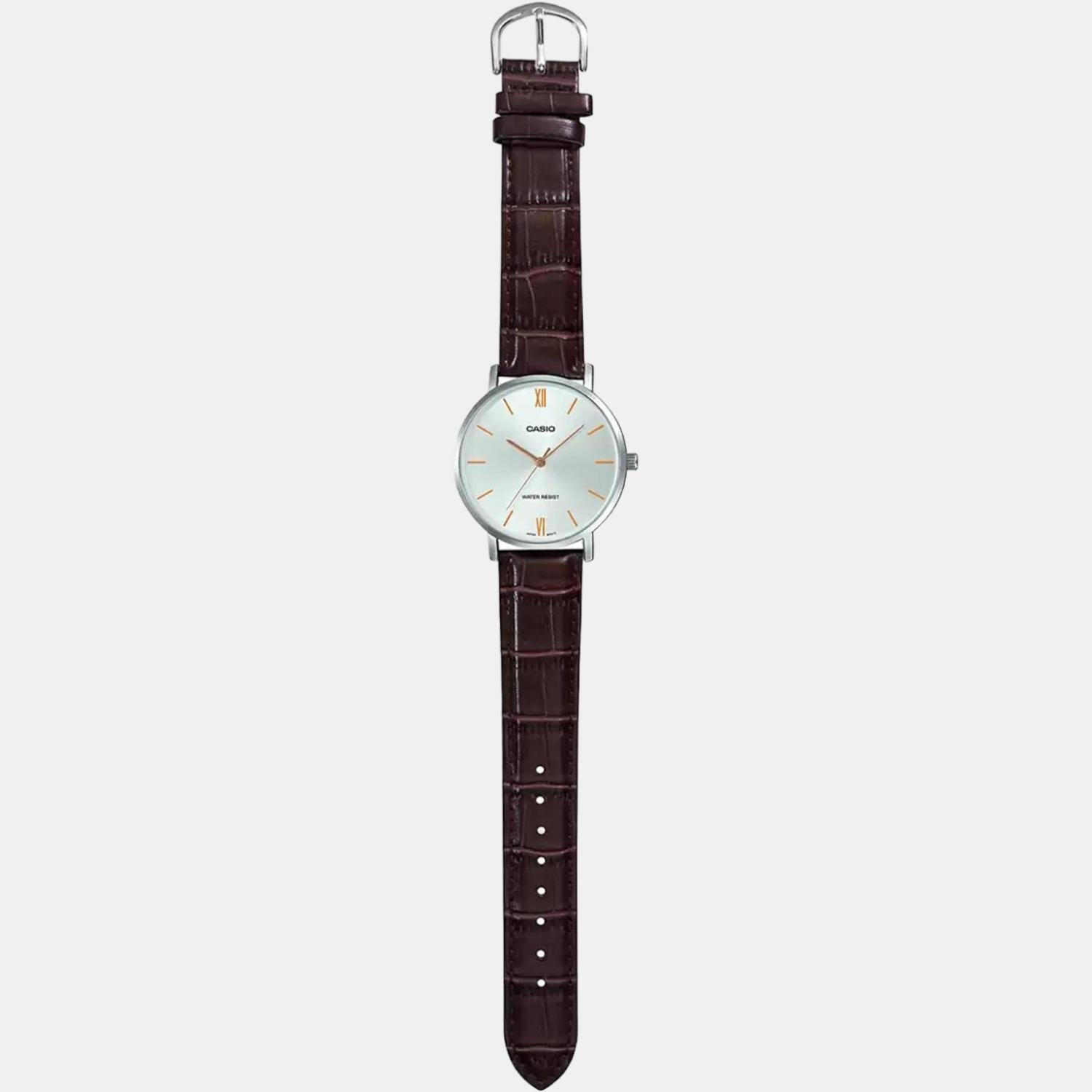 Enticer Men Quartz White Dial Analog Leather Watch A1618