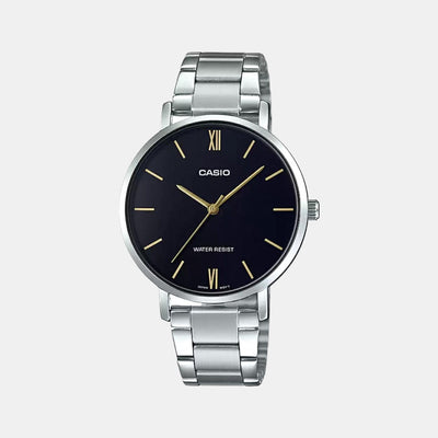 Enticer Women Quartz Black Dial Analog Stainless Steel Watch A1622