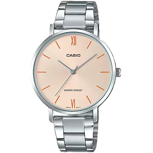 Casio Enticer LTP-VT01 series Pink Dial Women 34mm A1624 LTP-VT01D-4B