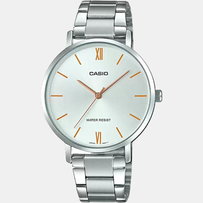 Enticer Women Quartz Silver Dial Analog Stainless Steel Watch A1625