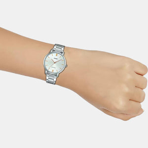Enticer Women Quartz Silver Dial Analog Stainless Steel Watch A1625