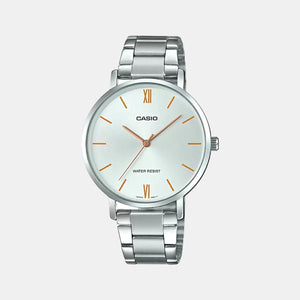 Enticer Women Quartz Silver Dial Analog Stainless Steel Watch A1625