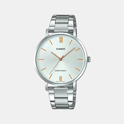 Enticer Women Quartz Silver Dial Analog Stainless Steel Watch A1625