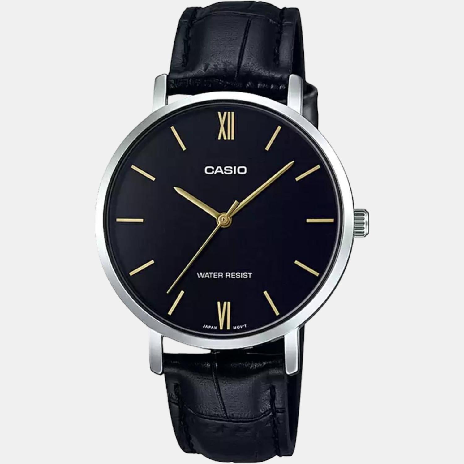 Enticer Women Quartz Black Dial Analog Leather Watch A1626