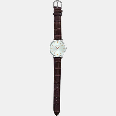 Enticer Women Quartz Silver Dial Analog Leather Watch A1628