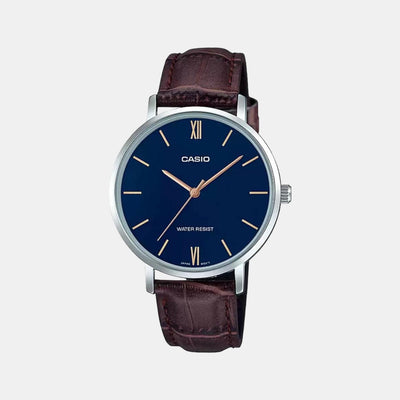 Enticer Women Quartz Blue Dial Analog Leather Watch A1629