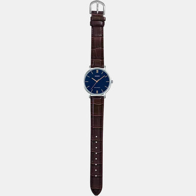 Enticer Women Quartz Blue Dial Analog Leather Watch A1629