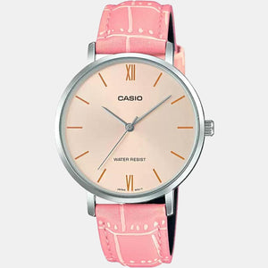 Enticer Women Quartz Rose Gold Dial Analog Leather Watch A1630