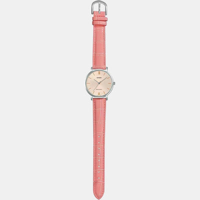Enticer Women Quartz Rose Gold Dial Analog Leather Watch A1630