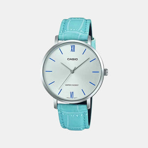 Enticer Women Quartz Silver Dial Analog Leather Watch A1631