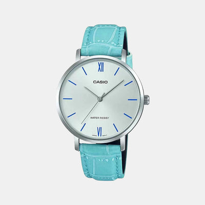 Enticer Women Quartz Silver Dial Analog Leather Watch A1631