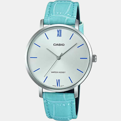 Enticer Women Quartz Silver Dial Analog Leather Watch A1631