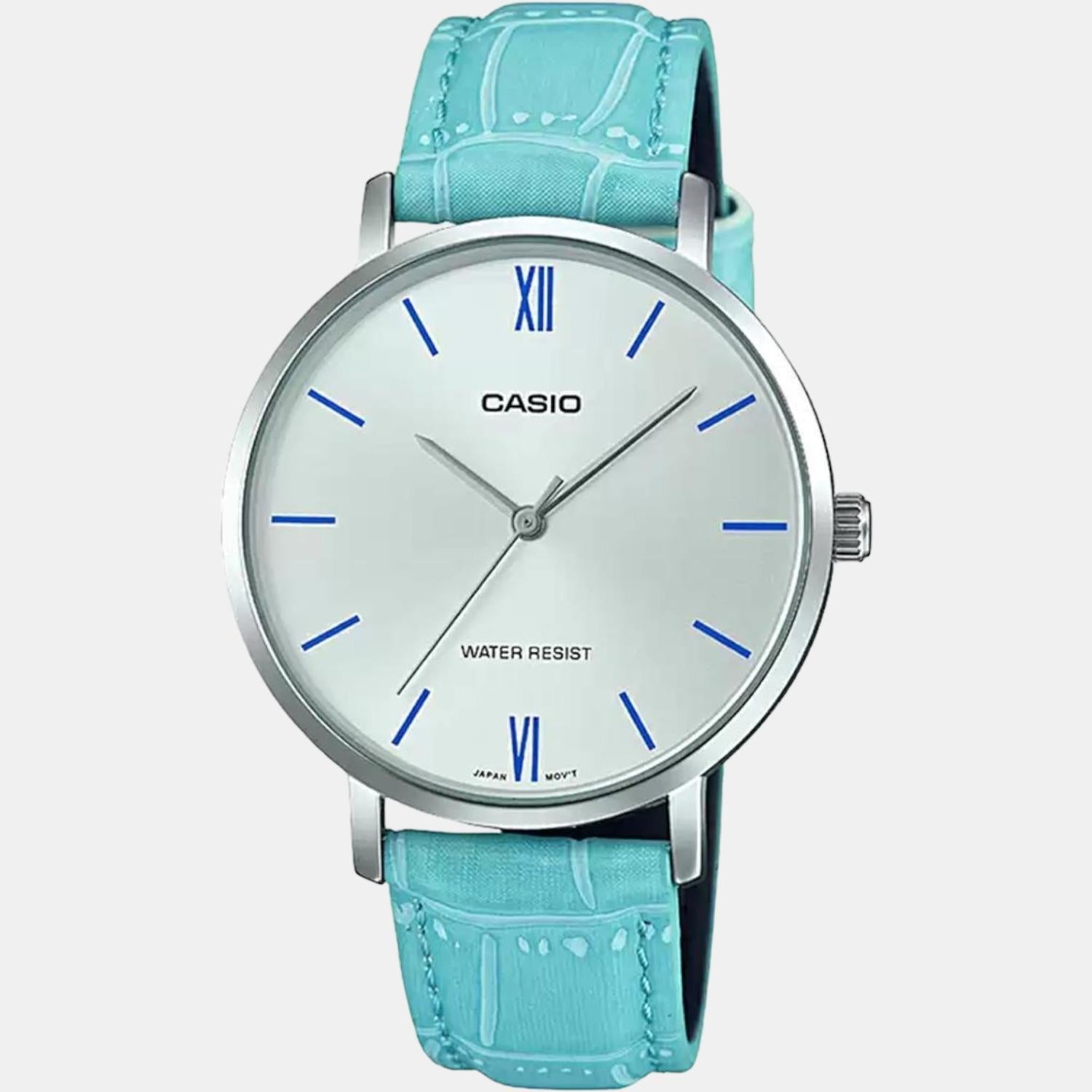 Enticer Women Quartz Silver Dial Analog Leather Watch A1631