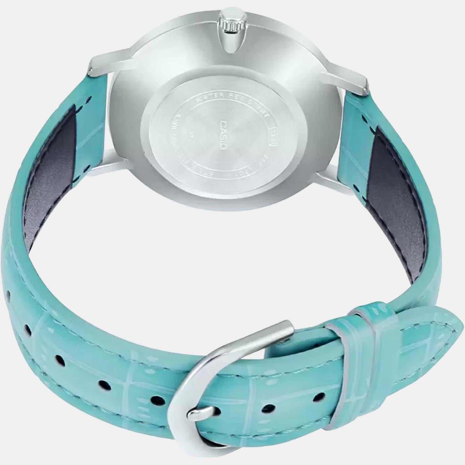 Enticer Women Quartz Silver Dial Analog Leather Watch A1631