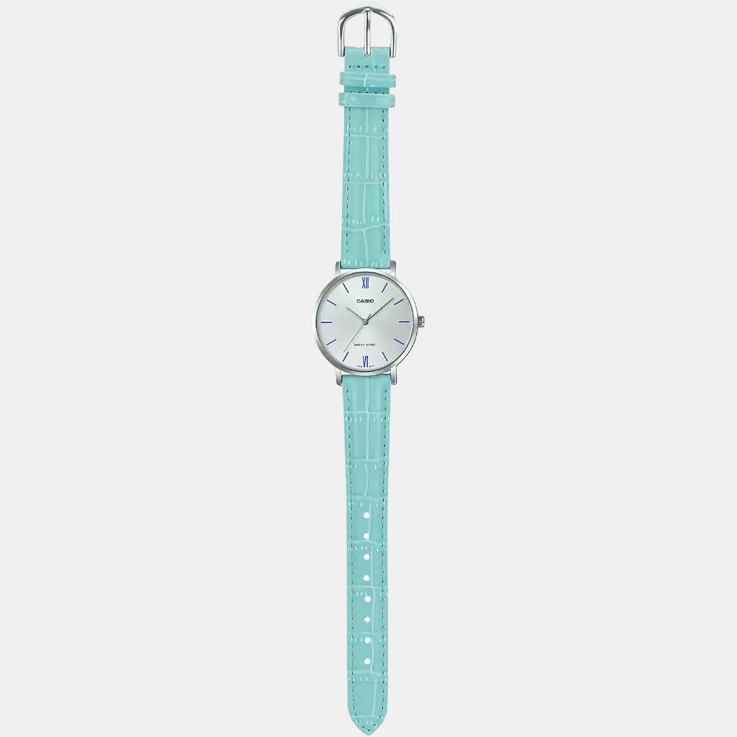 Enticer Women Quartz Silver Dial Analog Leather Watch A1631