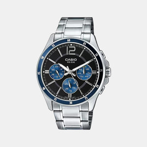 Enticer Men Quartz Black Dial Chronograph Stainless Steel Watch A1646