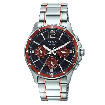Casio Enticer Brown Dial Men 43.5mm