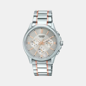 Enticer Men Quartz Gold Dial Chronograph Stainless Steel Watch A1659