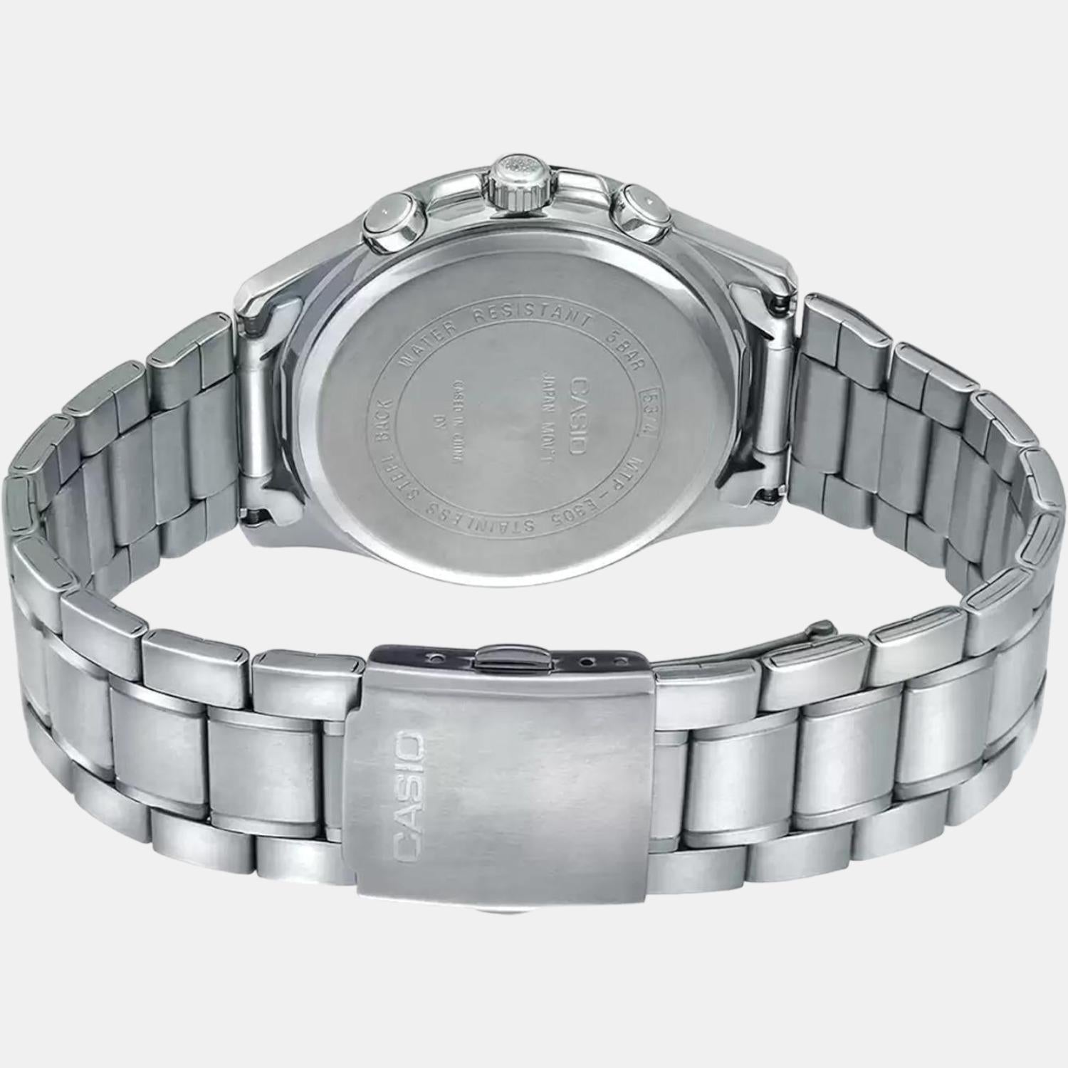 Enticer Men Quartz Blue Dial Chronograph Stainless Steel Watch A1660