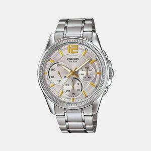 Enticer Men Quartz Blue Dial Chronograph Stainless Steel Watch A1661