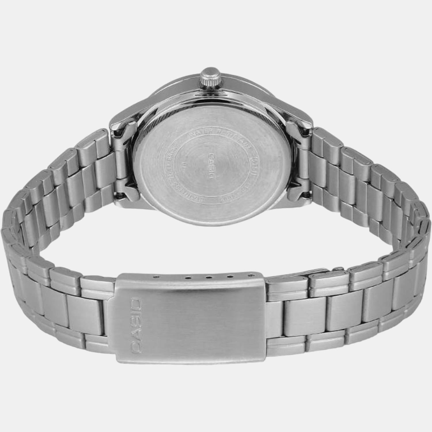 Enticer Women Quartz Blue Dial Analog Stainless Steel Watch A1676