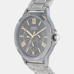 Enticer Men Quartz Black Dial Analog Stainless Steel Watch A1683