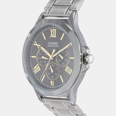 Enticer Men Quartz Black Dial Analog Stainless Steel Watch A1683