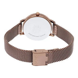 Casio Enticer Rose Gold Dial Women 32mm A1693
