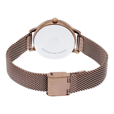 Casio Enticer Rose Gold Dial Women 32mm A1693