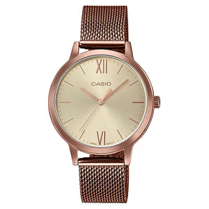 Casio Enticer Rose Gold Dial Women 32mm A1693