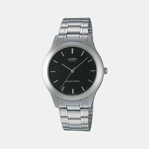 Enticer Men Quartz Black Dial Analog Stainless Steel Watch A1704