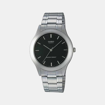 Enticer Men Quartz Black Dial Analog Stainless Steel Watch A1704