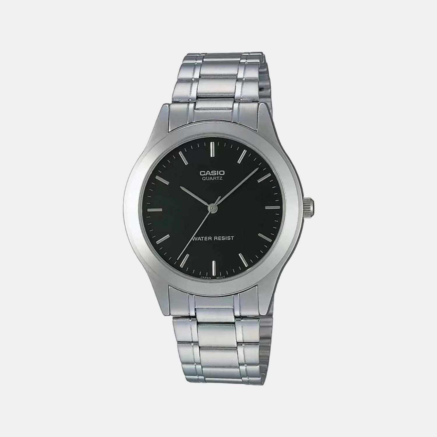 Enticer Men Quartz Black Dial Analog Stainless Steel Watch A1704