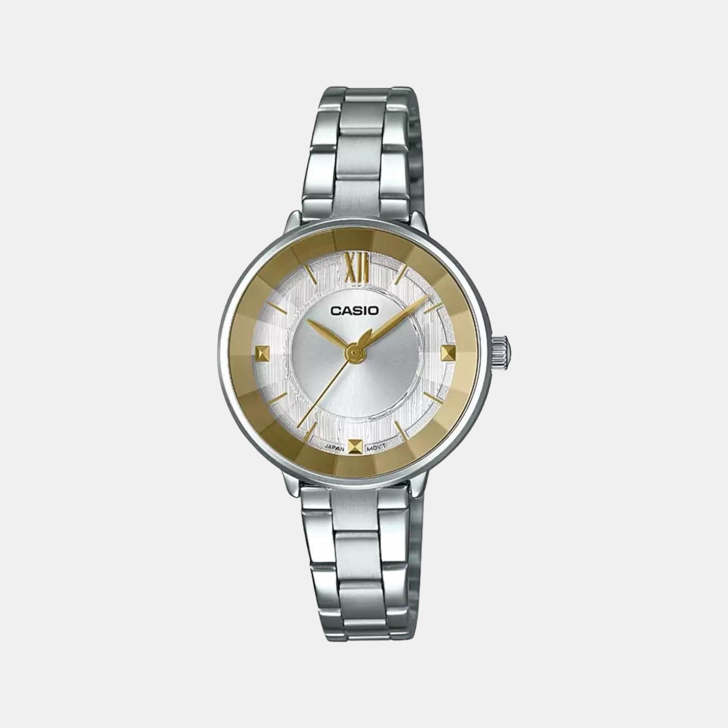 Enticer Women Quartz Silver Dial Analog Stainless Steel Watch A1732