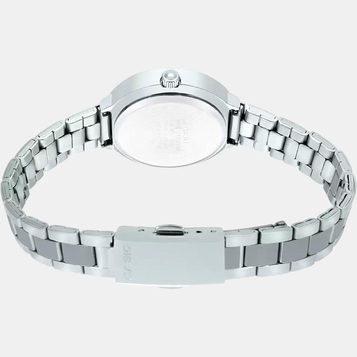 Enticer Women Quartz Silver Dial Analog Stainless Steel Watch A1732