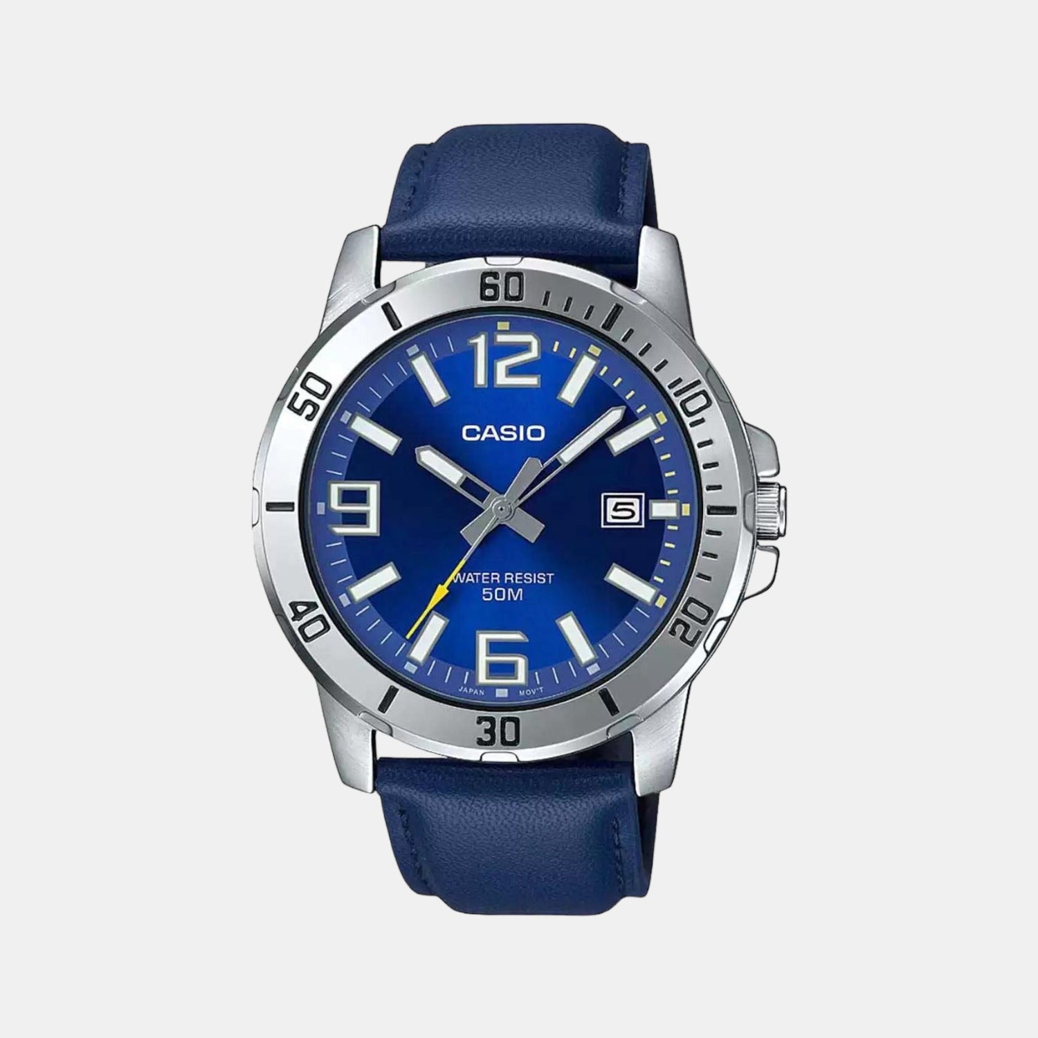 Enticer Men Quartz Blue Dial Analog Leather Watch A1737