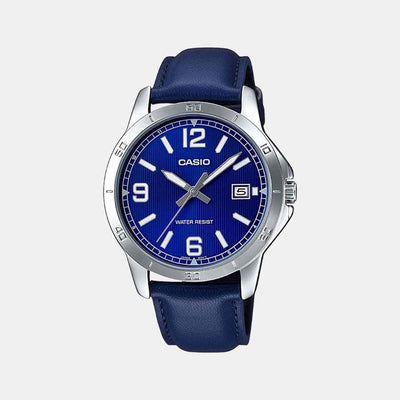 Enticer Men Quartz Blue Dial Analog Leather Watch A1741
