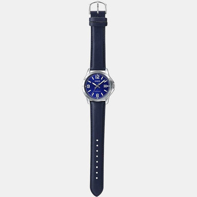 Enticer Men Quartz Blue Dial Analog Leather Watch A1741