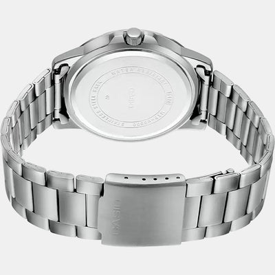 Enticer Men Quartz Blue Dial Multi-Function Stainless Steel Watch A1749