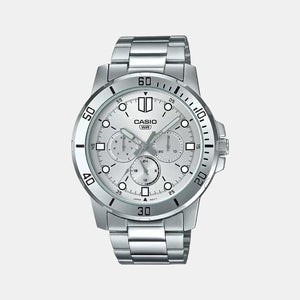 Enticer Men Quartz Silver Dial Chronograph Stainless Steel Watch A1750