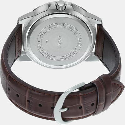 Enticer Men Quartz Black Dial Chronograph Leather Watch A1751