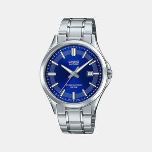 Enticer Men Quartz Blue Dial Analog Stainless Steel Watch A1755