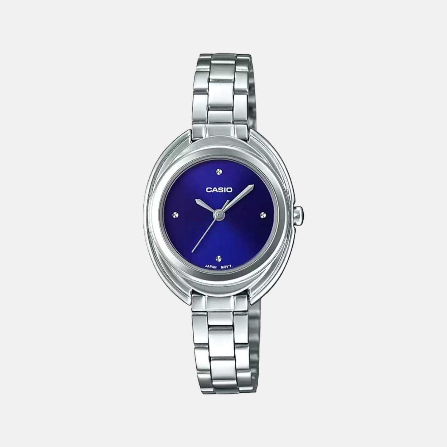 Enticer Women Quartz Blue Dial Analog Stainless Steel Watch A1760