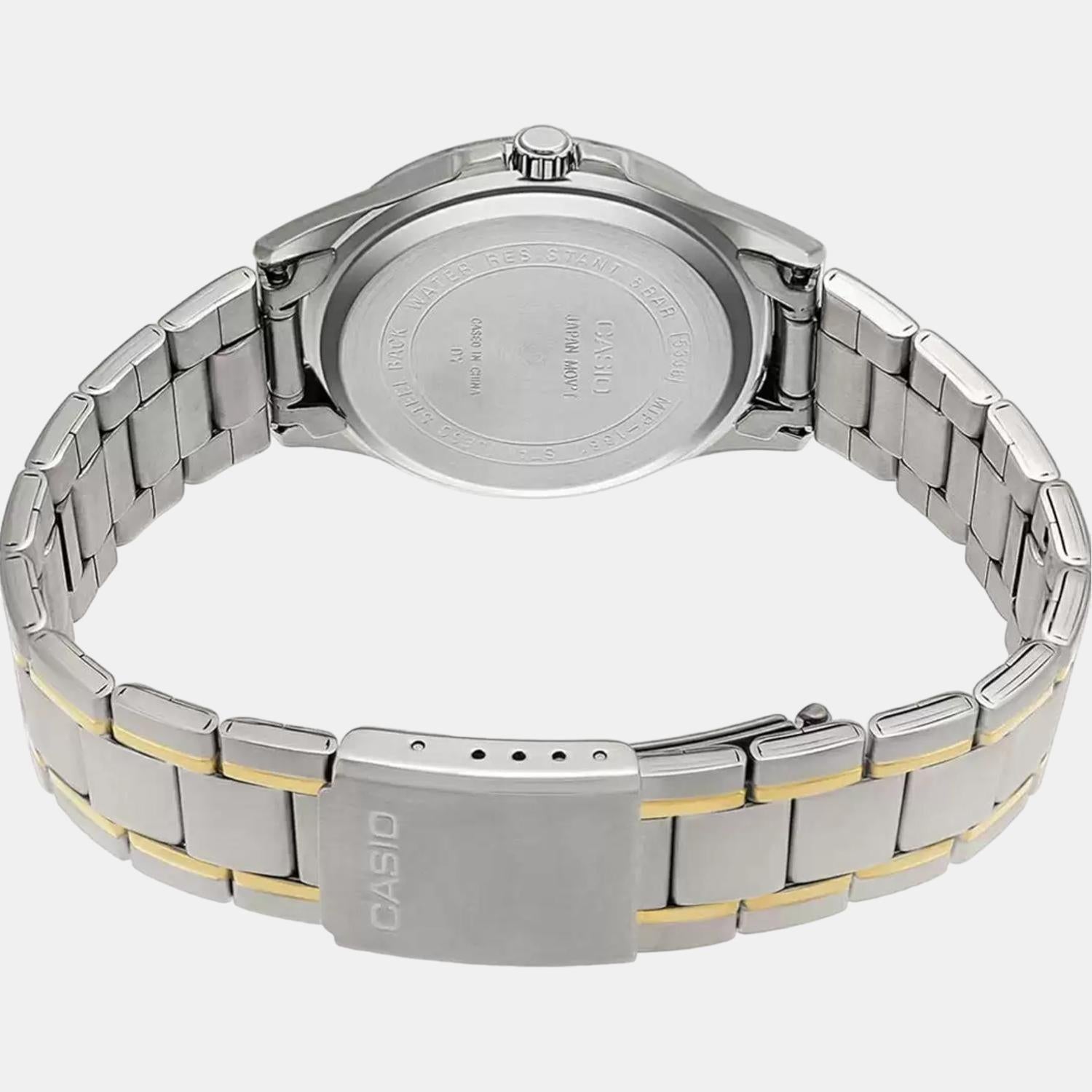 Enticer Men Quartz Black Dial Analog Stainless Steel Watch A1769
