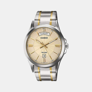 Enticer Men Quartz Gold Dial Analog Stainless Steel Watch A1770