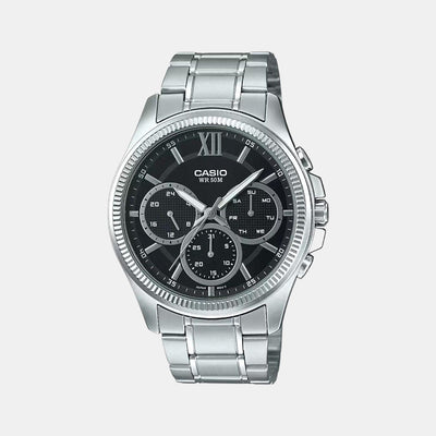 Enticer Men Quartz Black Dial Chronograph Stainless Steel Watch A1772