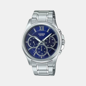 Enticer Men Quartz Blue Dial Chronograph Stainless Steel Watch A1773