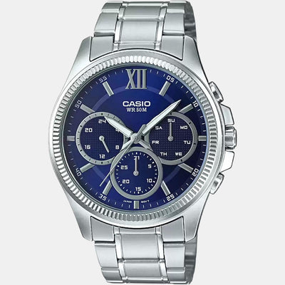 Enticer Men Quartz Blue Dial Chronograph Stainless Steel Watch A1773