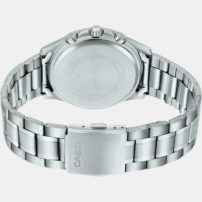 Enticer Men Quartz Silver Dial Chronograph Stainless Steel Watch A1774